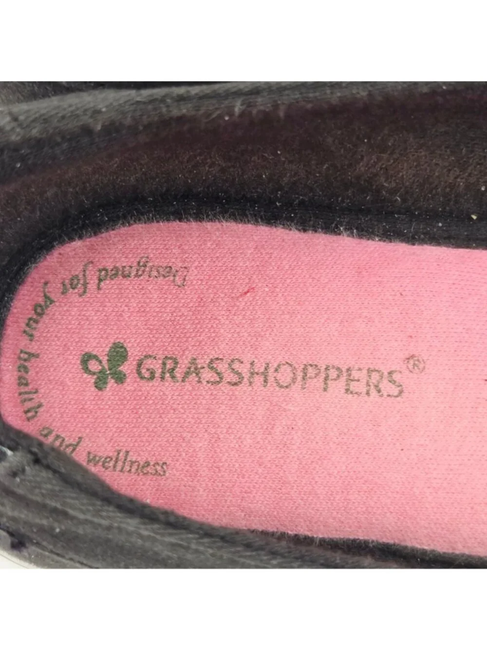 Grasshoppers Loafers Womens Size 9.5 Canyon Black Twill Canvas Comfort Shoes
